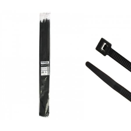 Kable Kontrol Cable Tie, 32 in L, 9-11/16 in Max Bundle Dia., Black, Nylon 6/6, 175 lb Strength, 50 PK CT275